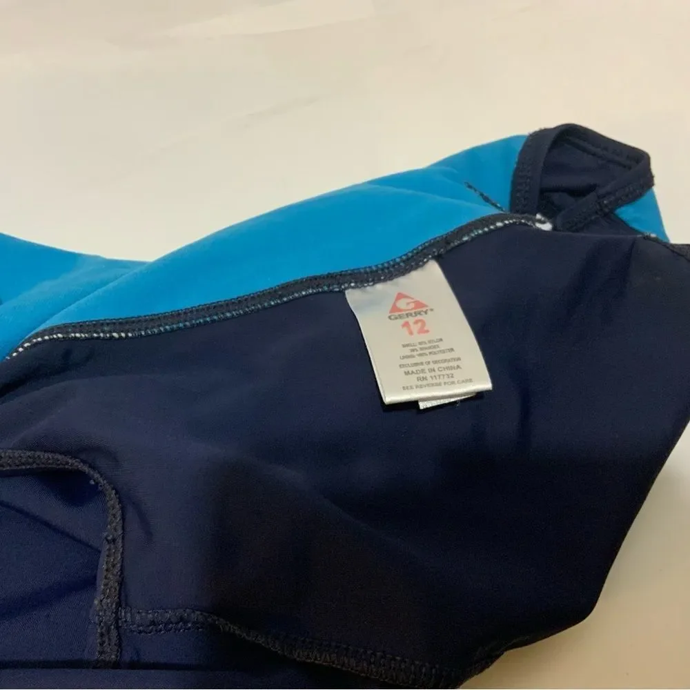 Gerry Girl's Blue one piece Swimsuit 12